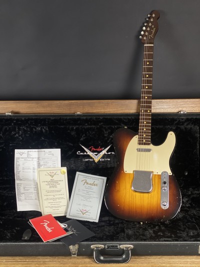 Fender 2016 Namm Limited Edition Custom Shop 50s Telecaster Rosewood Neck Faded Wide 2 Tone Sunburst